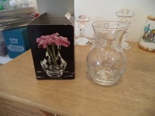 Stylesetter ST. Paulo Bud Vase 4'' Height #214412 Handcut Mouthblown Crystal  picture