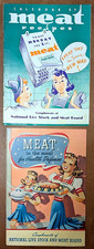 1938 1942 Meat Recipe Cookbooks WWII Health Defense John Howard Vintage Lot picture