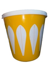 VTG Yellow Mid Century Modern Cathrine Holm Lotus Enamelware Ice Bucket picture