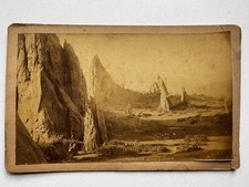 1870's Albumen Photo 8 x 5 Attr George E Mellen Interior of the Garden Colorado picture