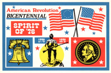 American Revolution Bicentennial Spirit of '76 Anniversary postcard picture