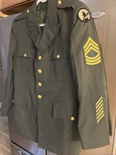 Military Dress Uniform Army Green Jacket 42R Original Militaria picture