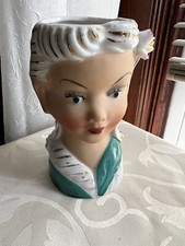 Vintage 1950’s Enesco Lady head Vase (g2) picture