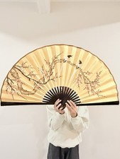 Large Japanese Folding - Bird Design Painted picture