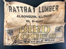 Vintage Old 1920's-60's Bird Roofing Cloth Carpenters Nail Apron picture