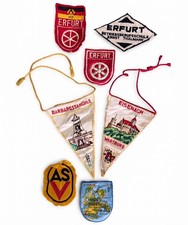 Vintage East German GDR Erfurt Wartburg Rügen Fabric Badges Pennants Collection picture