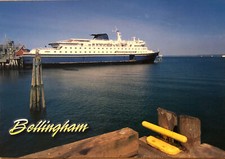 Bellingham Washington Cruise Terminal Postcard Docked Ship Pacific Ocean WA picture