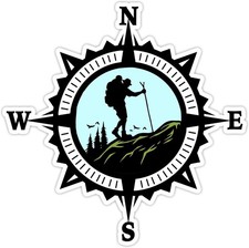 Nautical Star Hiker Decal /  / Buy 2 Get 1 FREE picture