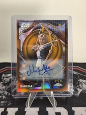 2026 Topps Chrome Star Wars Omega #158 Auto Orange Refractor 1/25 *FIRST PRINT* picture
