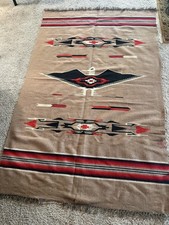 vintage chimayo blanket or large wall hanging picture
