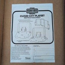 Vintage Kenner Star Wars Empire Strikes Back Cloud City Playset Instructions picture
