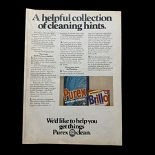 1975 Purex Brillo Vintage Magazine Ad Minute Rice Campbell's Soup Crochet Patter picture