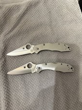 2 Each Spyderco Endura 4 VG-10 Solid Stainless Steel Knives; Includes Boxes picture