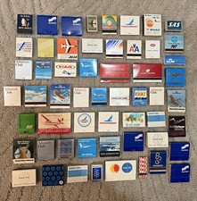 Vintage Airline Advetising Matchbooks & Matchbox Lot Aviation Collectible picture