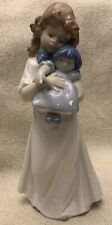 Vintage NAO by Lladro 1989 Girl With Doll Figurine Handmade In Spain #1107 picture