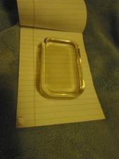 Vintage Rectangular Magnifying Clear Glass Paperweight Decorative Desk Organizer picture