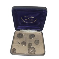 Vintage LONDON BADGE & BUTTON CO Gold BLAZER SET picture