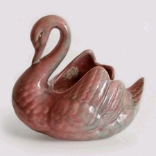 Vintage Pink Swan Planter 6