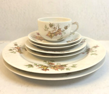 Antique Haviland France Limoges Autumn Leaf Schleiger 196 Set of 7 PLEASE READ picture