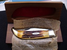 Vintage Case XX 5172 Bulldog Beautiful Stag Clasp Knife 3rd Version '65-'69 NIB picture