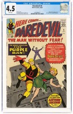 Daredevil 4 CGC 4.5 WHITE PAGES picture