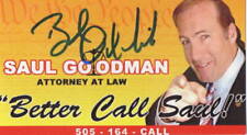 BOB ODENKIRK BETTER CALL SAUL AUTOGRAPH SIGNED SAUL GOODMAN BUSINESS CARD BAS picture