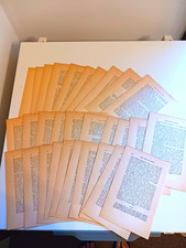 The Sketch Book by Washington Irving Loose 30 Pages Lot Junk Journal Upcycle picture