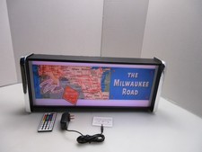 The Milwaukee Road LED Display lighted sign lightbox Wall hanging Light picture