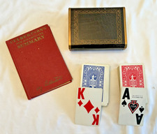 Vintage 1949 Hoyle Bridge Playing Card Set & Culbertson's Book +FAST SHIPPING picture