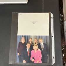 VTG 1996 Family Christmas Card Hand Signed By Senator Al Gore picture