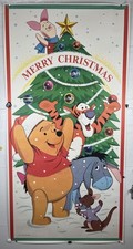 RARE MINT VINTAGE WINNIE-THE-POOH MERRY CHRISTMAS POSTER 72