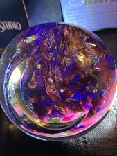 Glass Eye Studio (GES) Celestial Series Orion's Belt art glass Paperweight picture