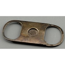 Antique Sterling Silver Guillotine Cigar Cigarette Cutter Patented Dec 9 1902 picture