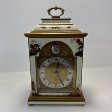 Elliott London Clock Chinoiserie Bracket Ivory Gold Hand Painted Works picture