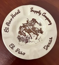 Vtg Westward Ho Wallace China El Paso Hotel Supply Texas Till Goodan Ashtray USA picture