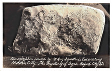 Rapid City SD Hieroglyphic Mystery of the Ages Rock Art a RPPC c1930s Unused picture