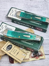 Case XX 6254 SS Turquoise Jigged Handle Trapper Knife 01181 w/ Original Box picture