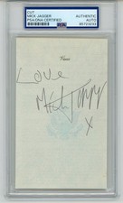 Mick Jagger ~ Signed Autographed U.S. Passport Page ~ PSA DNA Encased picture