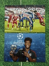 2x Kingsley Coman Signed Photo Autograph Auto Photo Signed COA Certificate picture