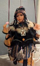 Vintage Cathay Collection Native American Porcelain Doll 15