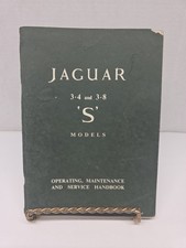 Original Jaguar 3.4 3.8 S Model Operating Service Handbook S Type Owners Manual picture