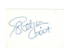 CATWOMEN SINGER EARTHA KITT AUTOGRAPH ON CARD picture