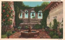 Vintage Postcard Campanario & Sacred Garden Mission San Juan Capistrano CA picture