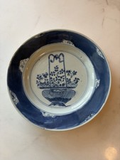 Antique Chinese Kangxi Blue White Porcelain Plate 8.5
