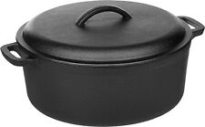 Pre-Seasoned Cast Iron Round Dutch Oven Pot with Lid and Dual Handles, 7-Quart picture