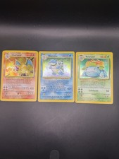 Vintage Pokemon Base Set Charizard Blastoise Venusaur Holo Rare 1999 Lot picture