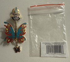 Hard Rock Cafe Pin Tampa Hotel Casino Butterfly Dangler Guitar LE 500 red/blue picture
