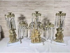 Antique Cornelius Co. Last Of The Mohicans Candelabra Centerpiece Set picture