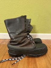 ORIGINAL WWII-Korean War US ARMY WINTER SHOEPACS SHOE PACS FIELD BOOTS-SIZE 10 N picture