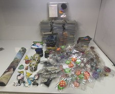 Pokemon TCG Massive Lot Pins Figures Dice Coins Sleeves Playmat Mystery Box Fill picture
